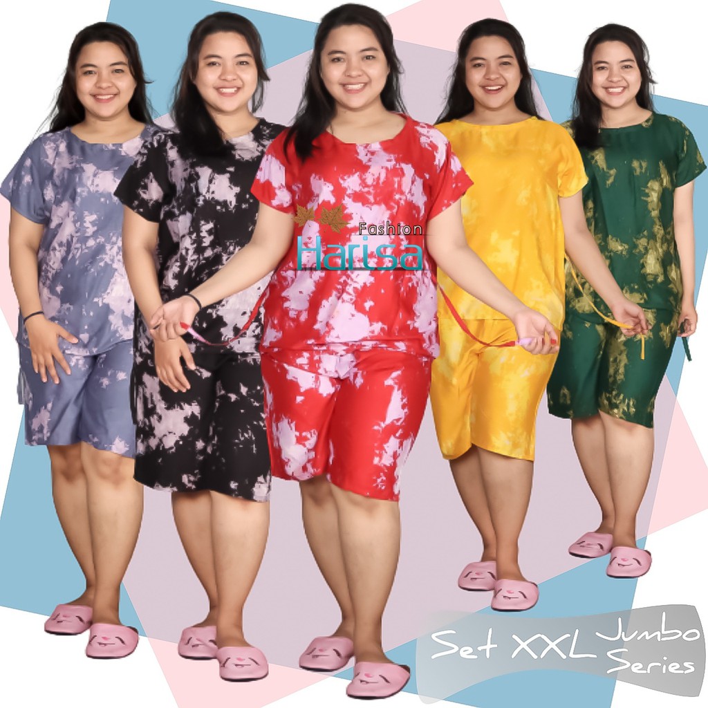 Babydoll Jumbo Tiedye Pendek XXL Rayon Super 03