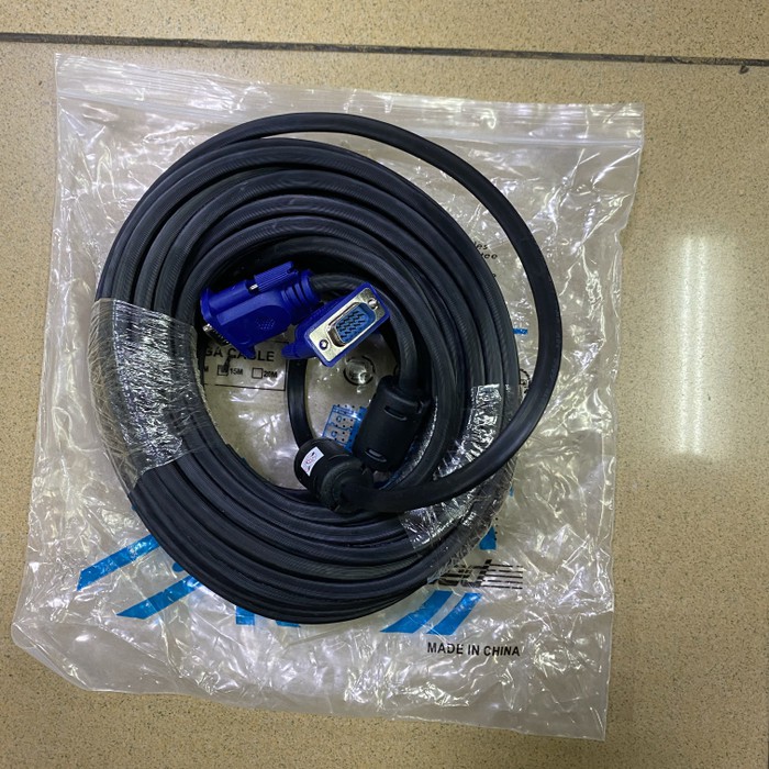 Kabel VGA 15M Male 3+4 Cable VGA 15 Meter - High Quality