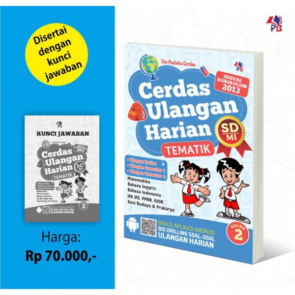 Buku Pelajaran Cerdas Ulangan Harian Tematik Sd Kelas 2 Shopee