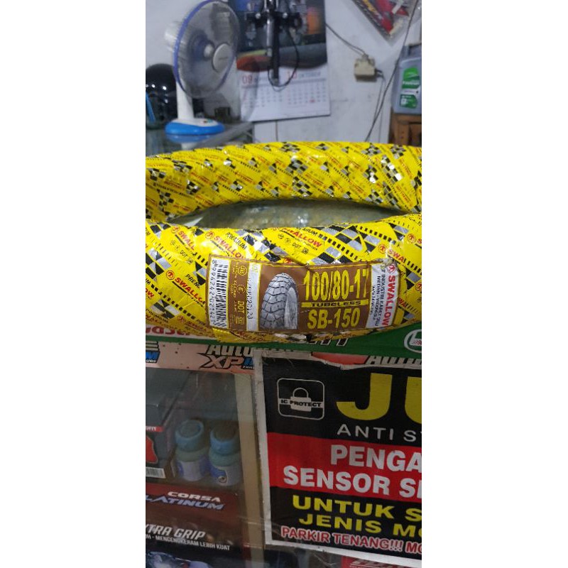 ban luar swallow tubeless 100/80-17 sb150