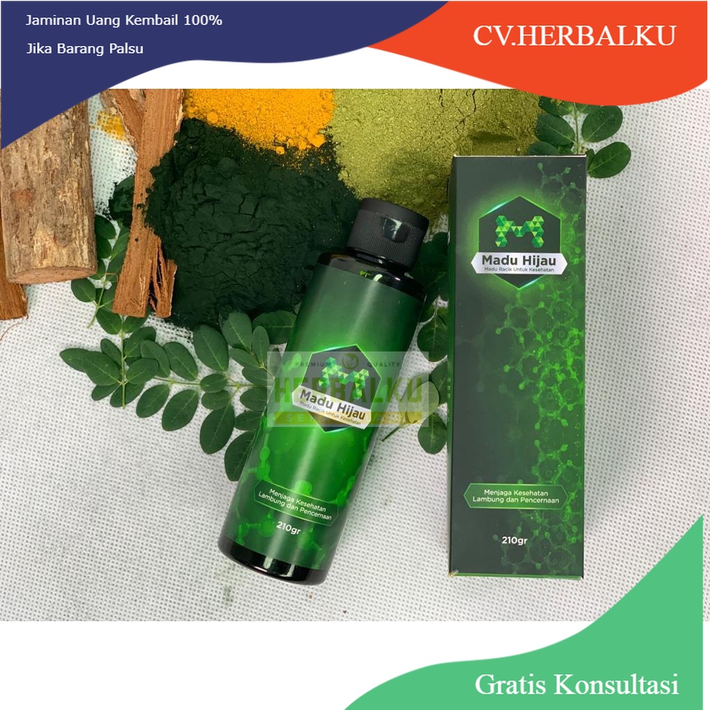 Madu Hijau ORIGINAL / Madu Hijau Asli / Obat Asam Lambung Maag GERD Radang Kanker Obat Herbal Asam L