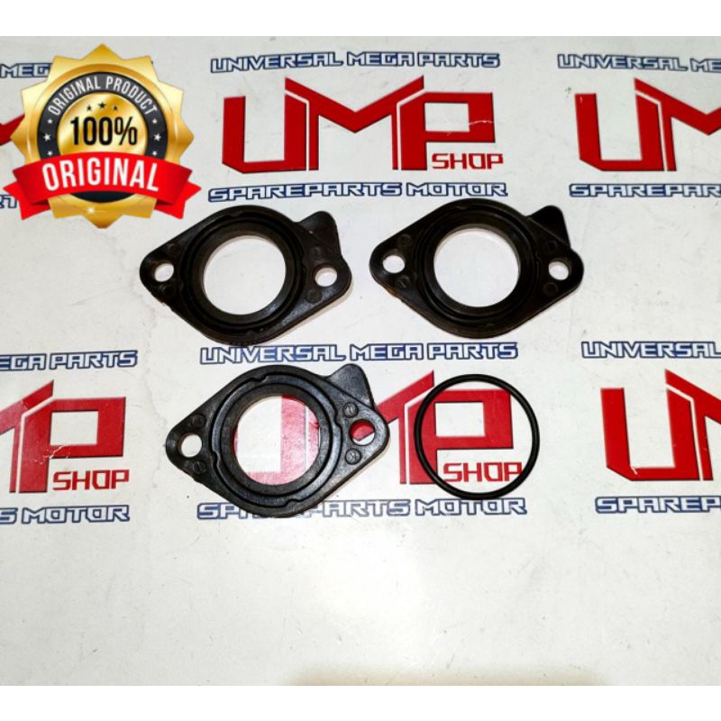 BONIT KARBU VARIO LAMA KZR EBONIT CARBURATOR Insulator karburator VARIO 125 KZR ORIGINAL + ORING NYA