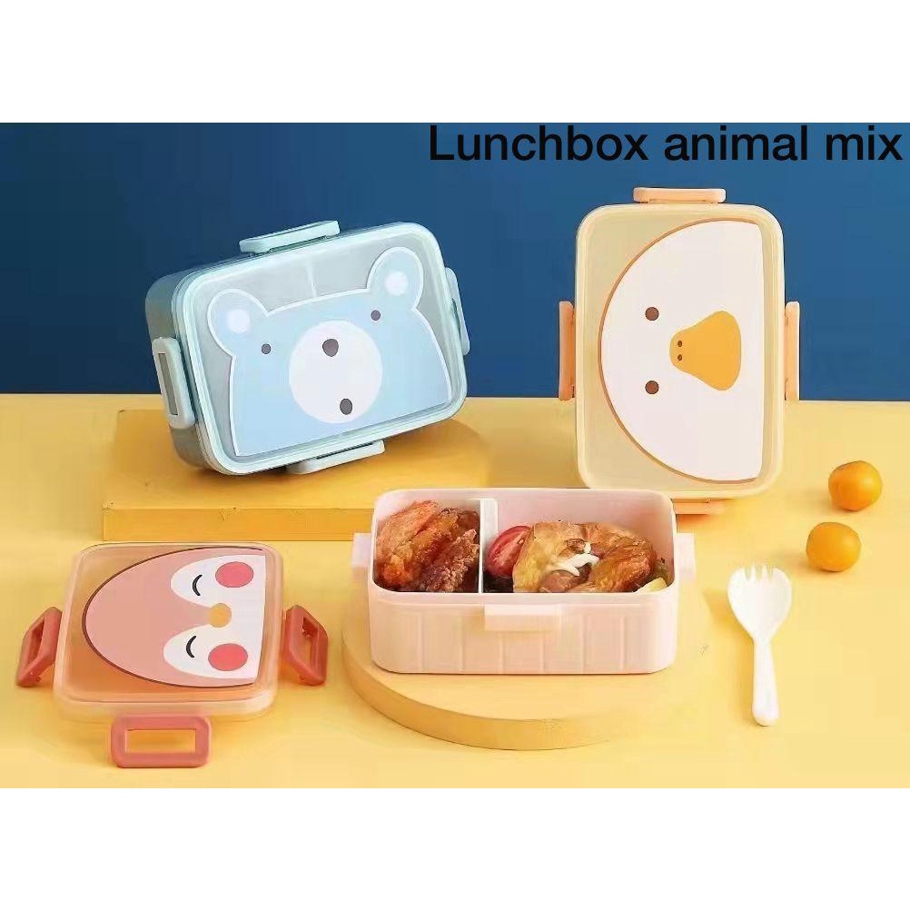 LUNCH BOX ANIMAL MIX / TEMPAT MAKAN ANAK