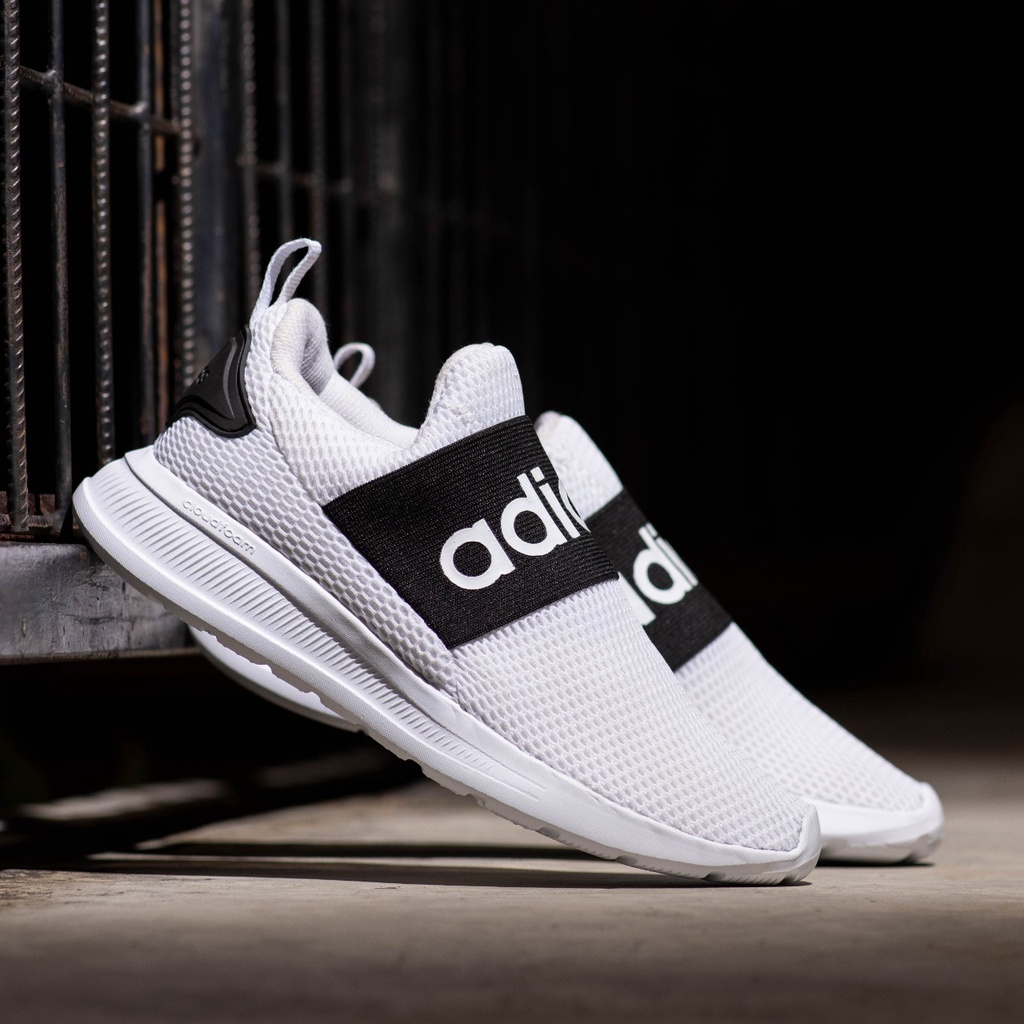 SEPATU PRIA SLIP ON ADIDAS  ADAPT 4.0 WHITE BLACK ORIGINAL