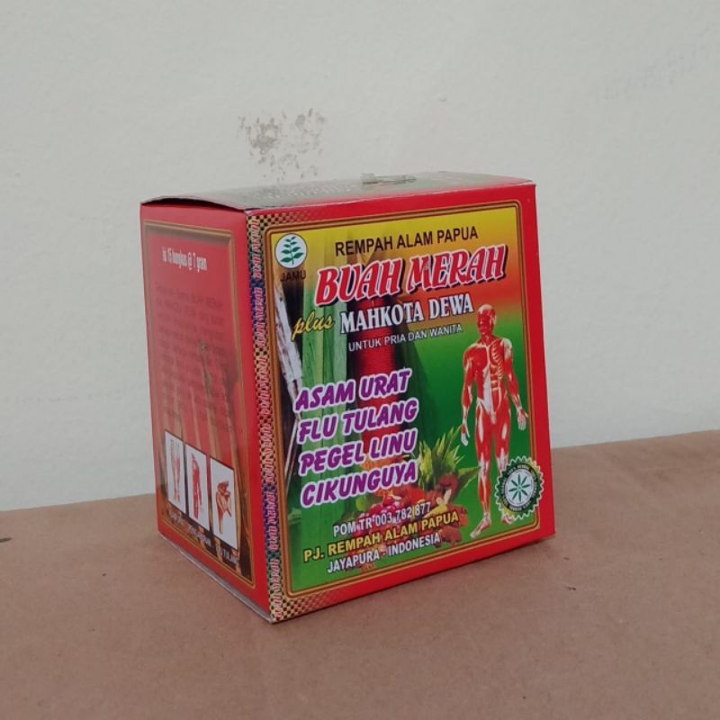 JAMU BUAH MERAH PAPUA PLUS MAHKOTA DEWA ORIGINAL