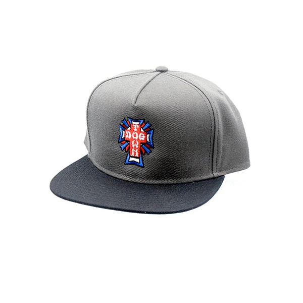 Dogtown Cross Logo USA Snapback Grey Hat