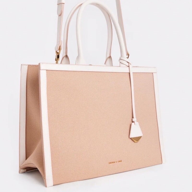 C charlot canvas tote