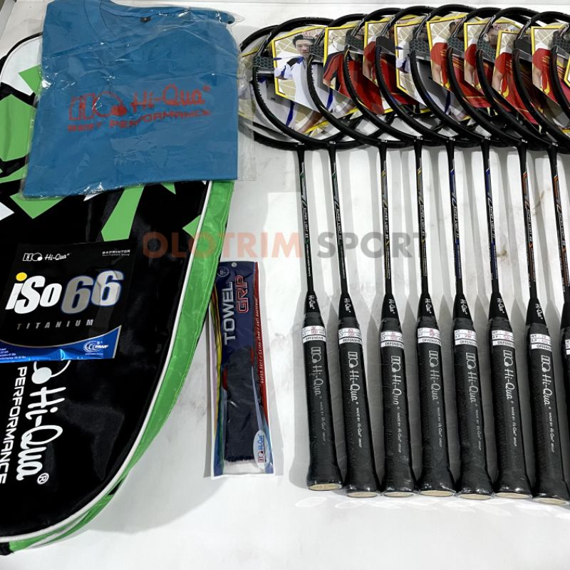Raket Badminton HiQua Super Light 32LBS 32 lbs 55 66 77 88 99 Offensive Defensive Original