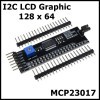 MCP23017 12864 I2C LCD Graphic Converter Backpack Adapter Display