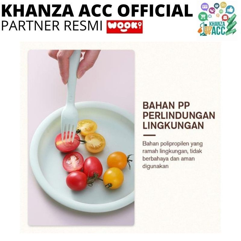 KHANZAACC SAMONO STW04T Sendok Garpu Pisau (1set isi  paket) Colorful