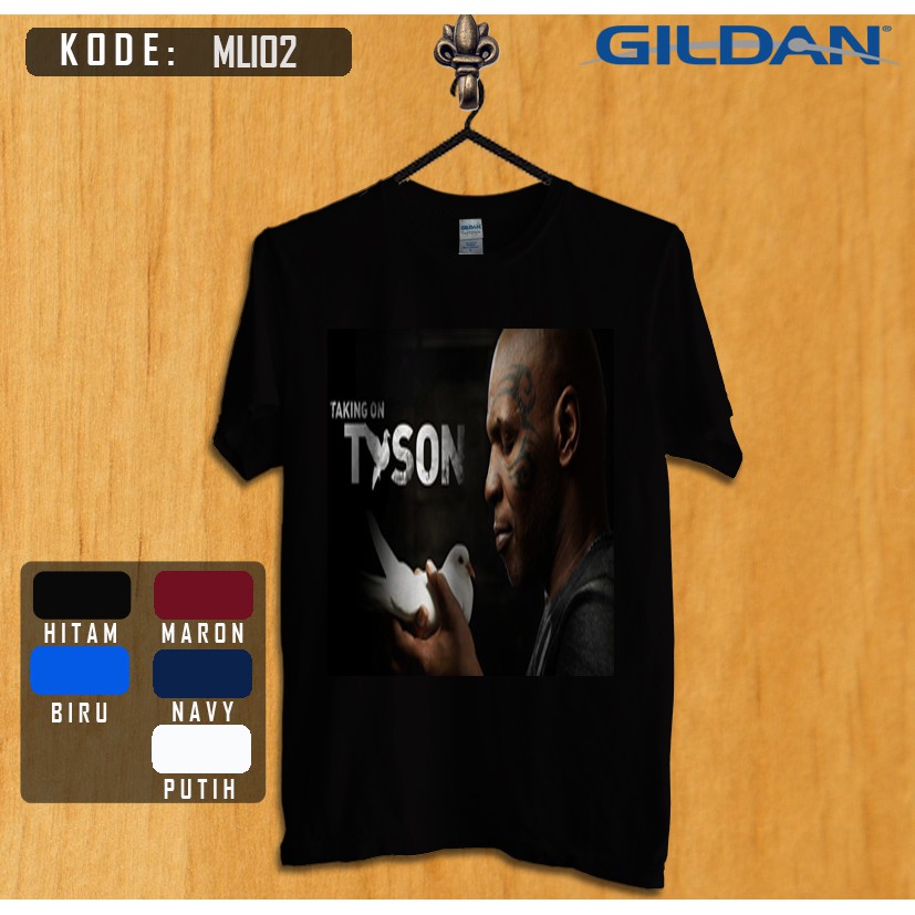 kaos petinju legendaris mike tyson original gildan mk02