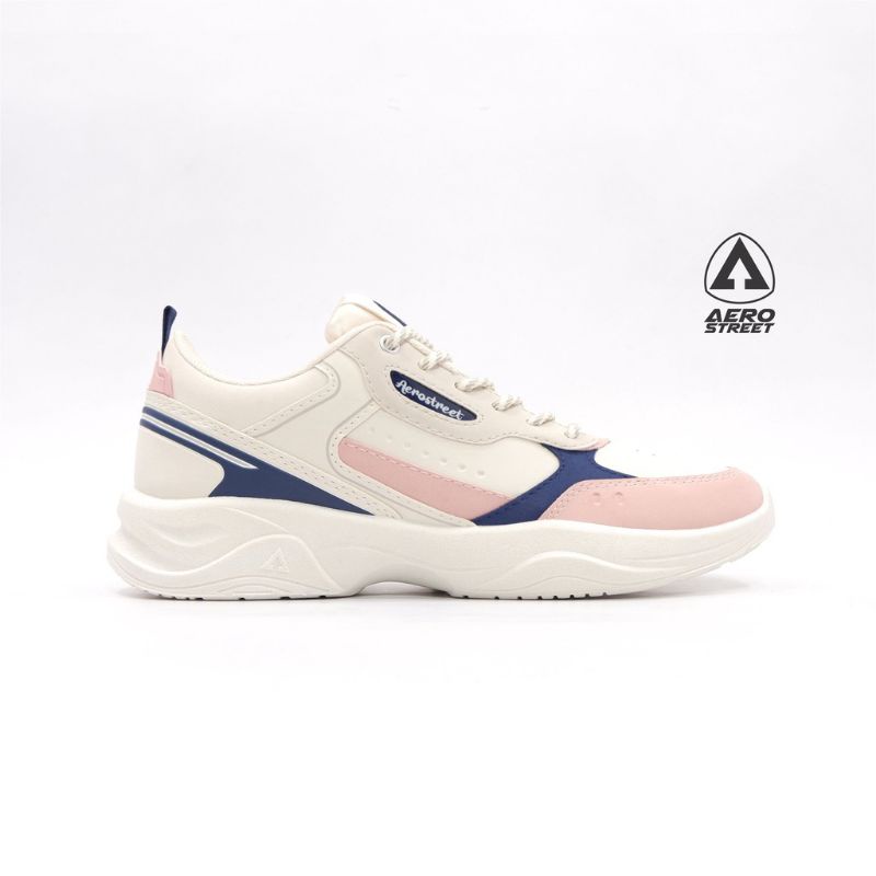 Sepatu Sneaker Lari Pria Wanita Aerostreet Jisoo Pink Navy Series