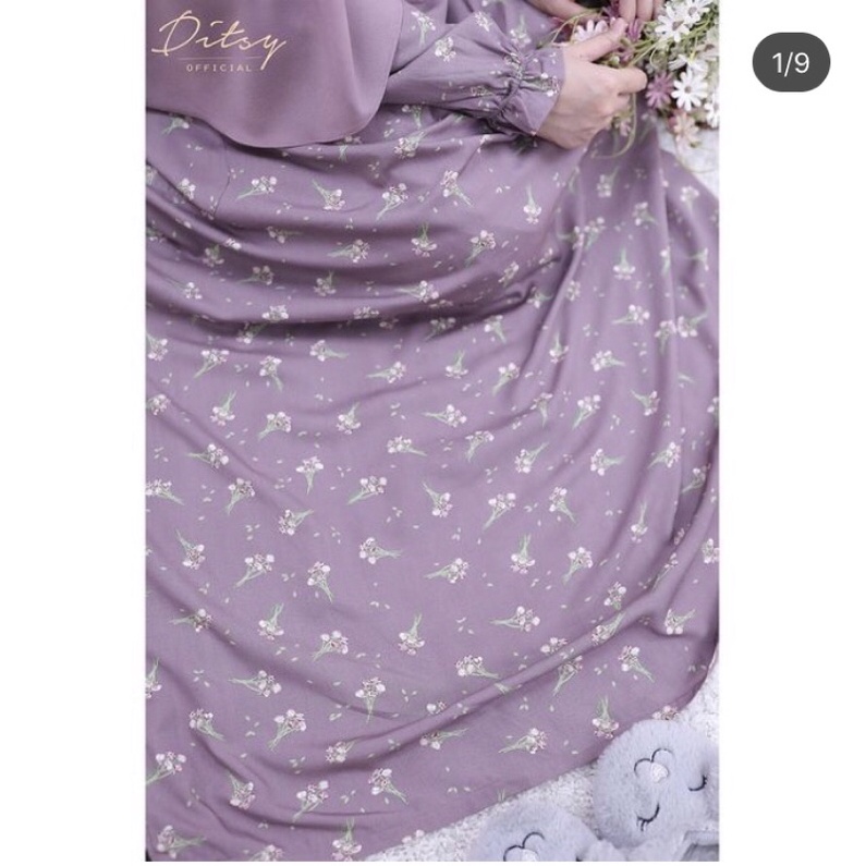 Ditsy April - Faeries Lilac Nightgown - Ditsy Jumbo