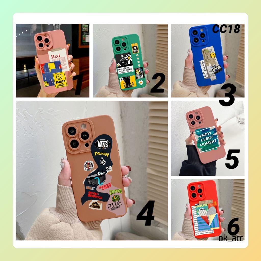 JUAL Softcase Motif CC18 for Oppo A1K A11k A12 A15 A15s A16 A16e A16k A17 A17k A17e A3S A31 A33 A36 A37 Neo 9 A39 A5 A5S A52 A53 A54 A57 A7 A72 A74 A76 A77 A77s A9 A92 A94 A95 A96 F11 F17 F19 Pro Reno 4 4F 5 5F 5Z 6 7 7Z 8 8Z 5G