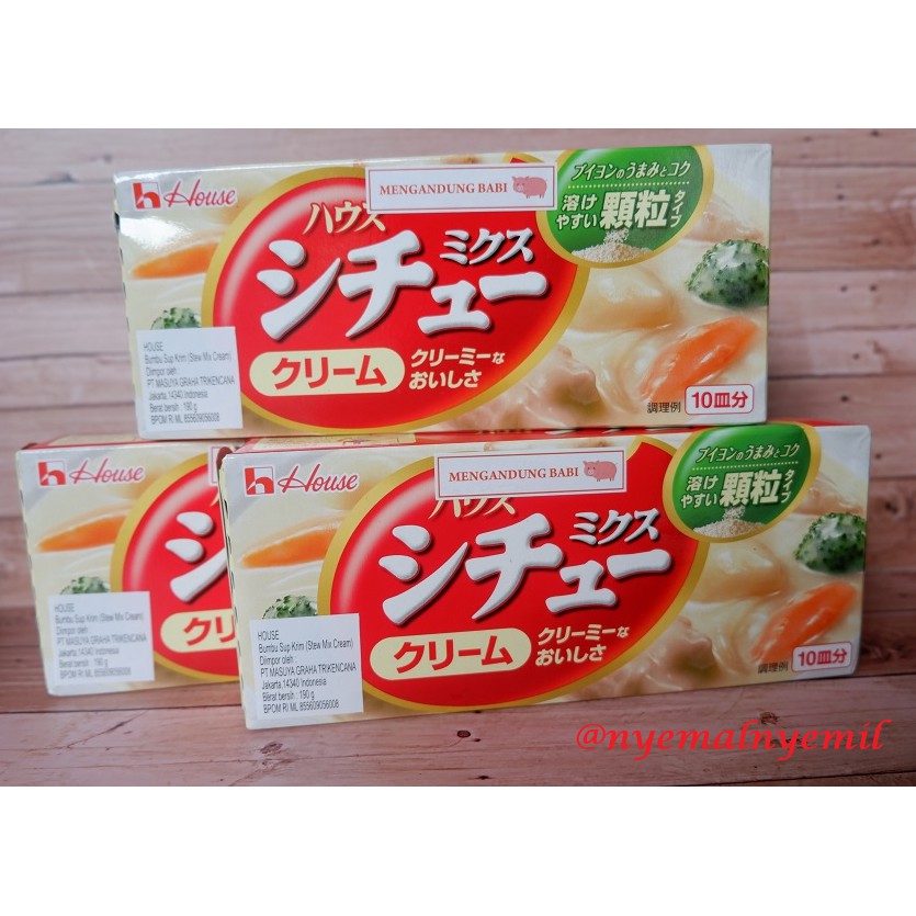 

House Cream Stew mix 190 gram / Bumbu Sup Krim ala Jepang