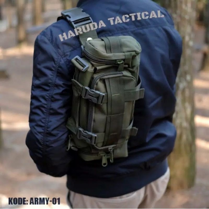 Tactical Bag Army/Tas Slempang Pria/Tas Pinggang