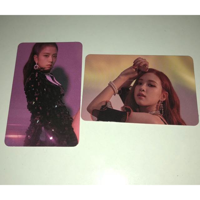 BLACKPINK SQUARE UP OFFICIAL PHOTOCARD (JISOO,ROSE)