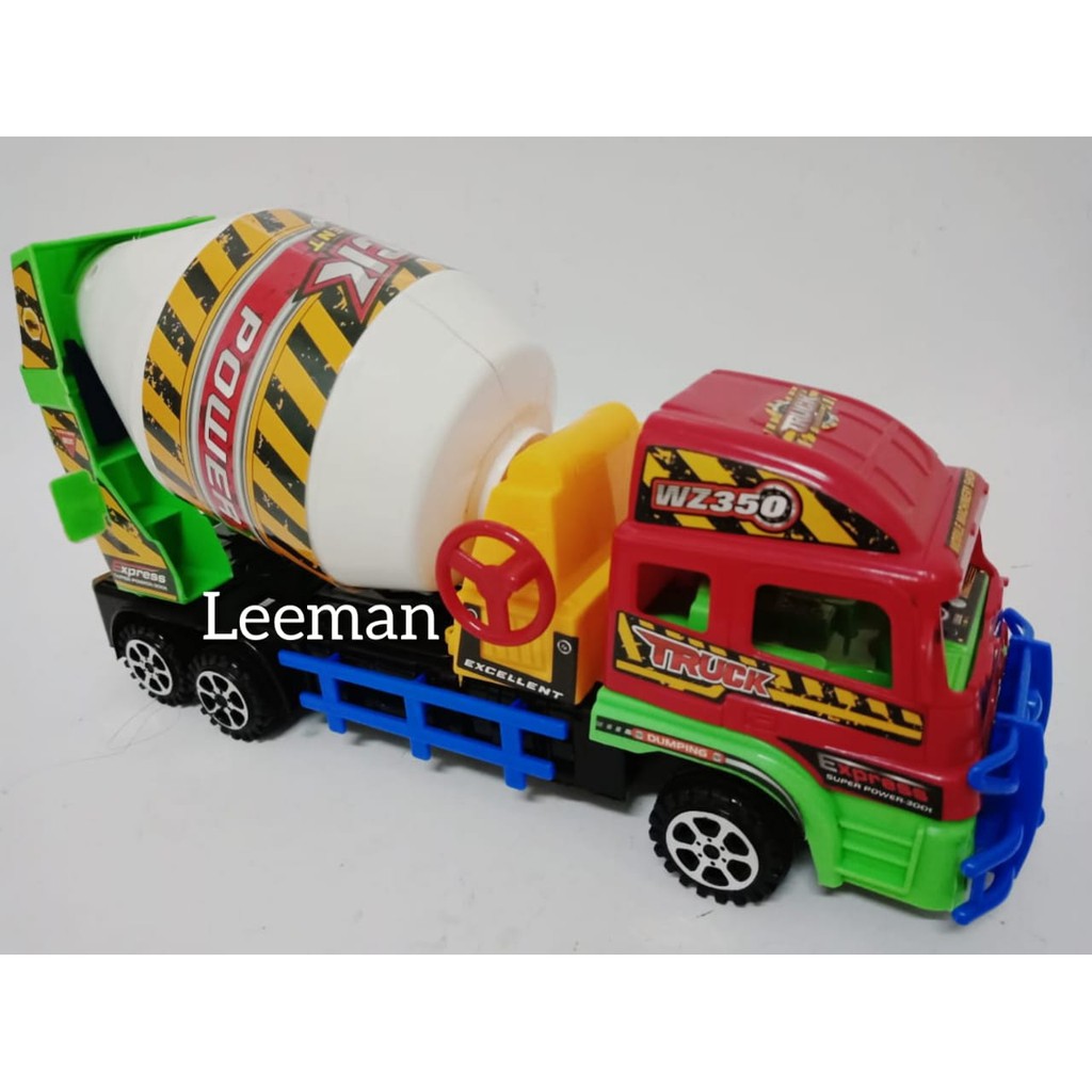 LEEMAN-MAINAN TRUK MOBIL MOLEN TRUCK ADUK SEMEN BESAR BISA DIPUTAR FRICTION MJP-8168
