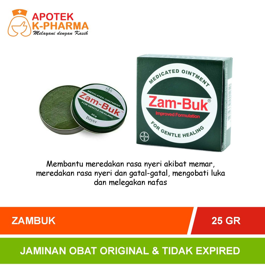 Jual Zambuk Medicated Ointment Isi 25 gram Obat Original Bayer Shopee