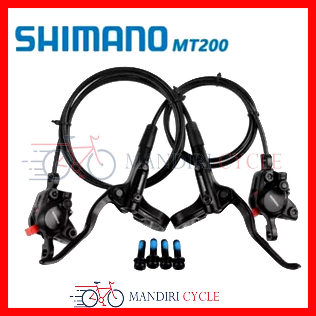 Brake Set Hidraulic Rem Set Sepeda Hidrolik SHIMANO MT200