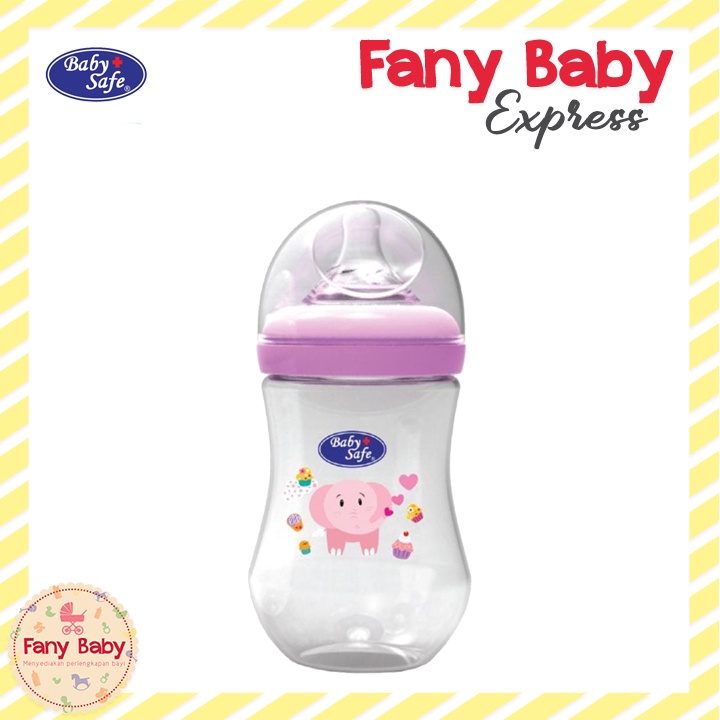 BABY SAFE BOTTLE WIDE NECK MOTIF 260ML SINGLE PACK / WN05