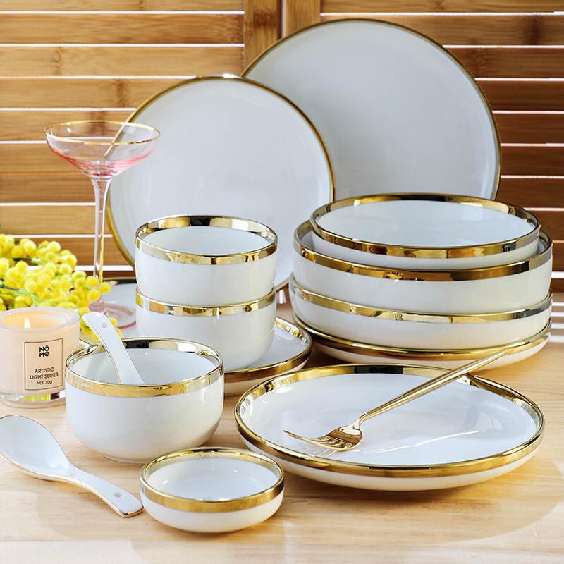 Watanabe White Porcelain Plate - Piring Makan - Piring Saji - Piring Set - Piring Cantik - Piring El