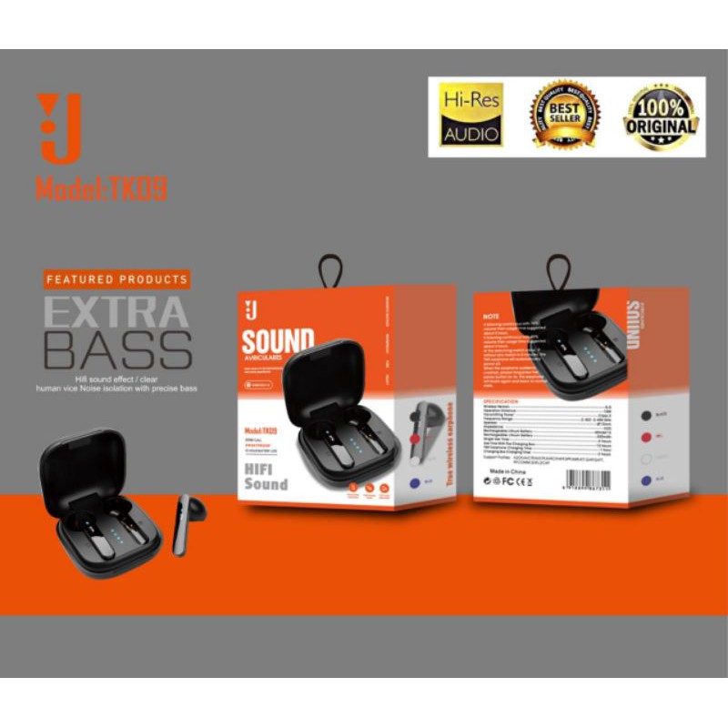 Handsfree TWS JBL TK-09 TK09 JBL Wireless bluetooth air buds