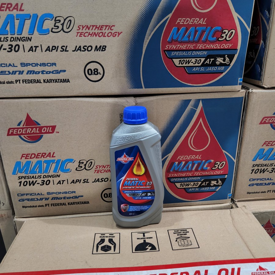 Oli Mesin Federal Matic Oil Matic 10W-30 0.8L 800ml x 24 Botol Perdus