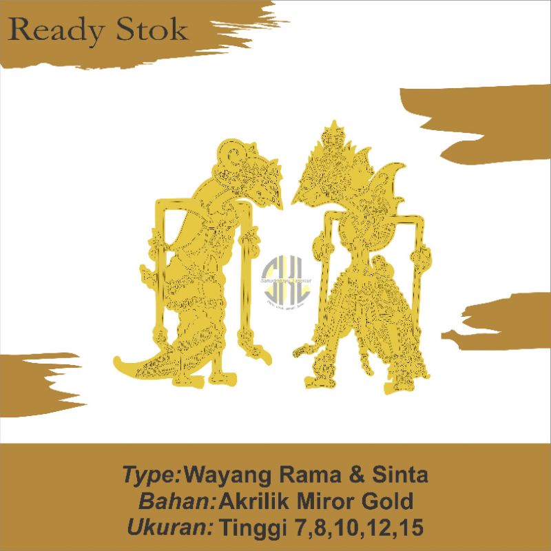 RAMA SHINTA, Bahan Akrilik Miror Gold