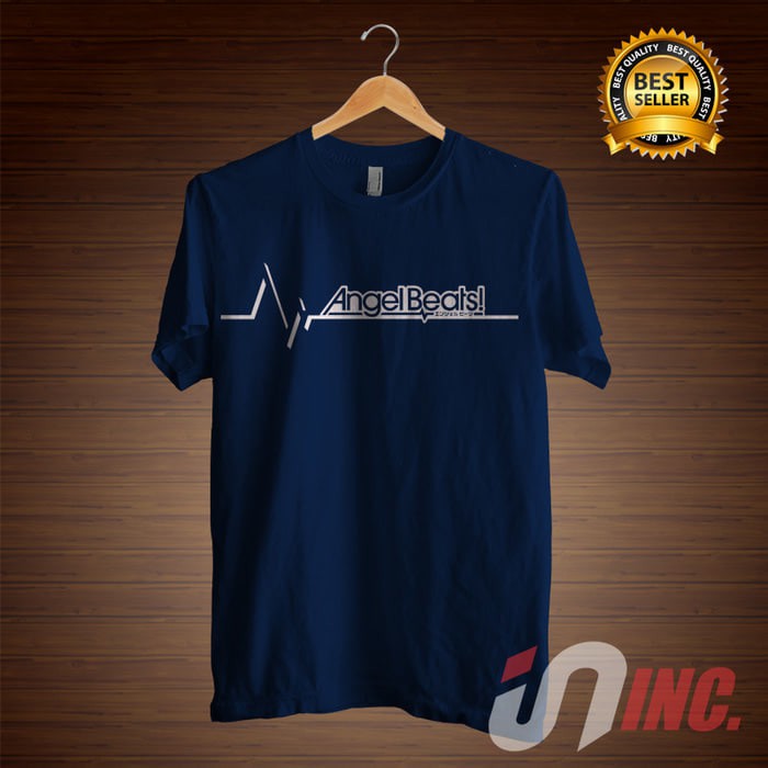 Kaos Tshirt Baju Combed 30S Distro AngelBeats Anime Angel Beats