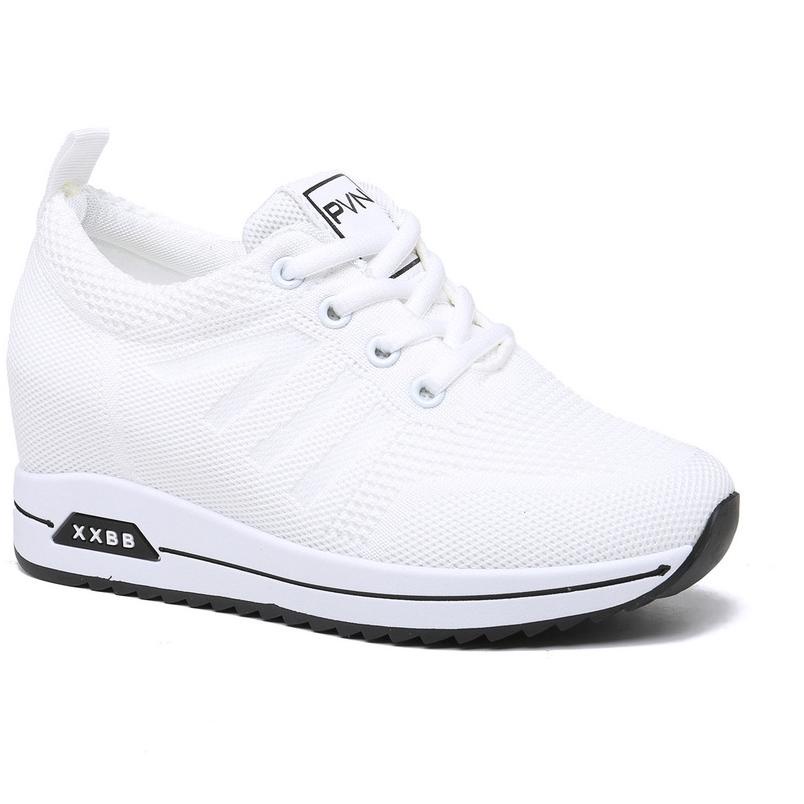 Siap Kirim.. PVN Raina Sepatu Sneakers Wanita Putih Sport Shoes Black 045