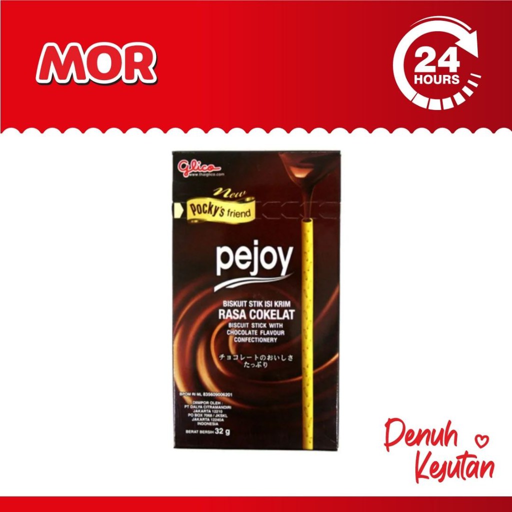 

PEJOY Cokelat Biskuit Stik Isi Krim Chocolate Glico Pocky 32 gr