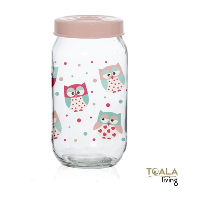 Harevin Toples Kaca 1000cc - Motif Owl
