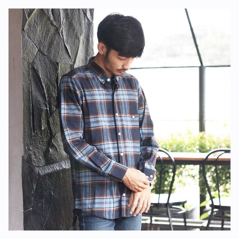 KEMEJA FLANEL PRIA LENGAN PANJANG BAHAN WOLL IMPORT HARGA MURAH KUALITAS DISTRO SIZE JUMBO