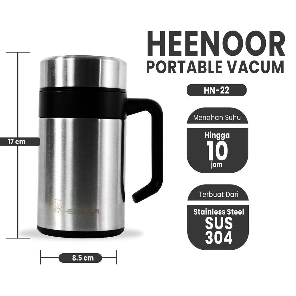 HEENOOR Termos/Vacuum cup air minum stainless- MUG Tahan Panas & Dingin HEENOOR HN-22 H41J