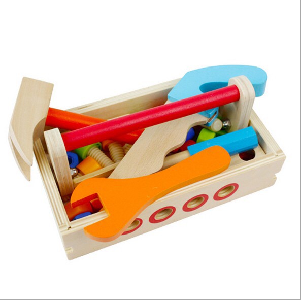 Mainan Edukasi Anak Dari Kayu / Play House Set Tool Box