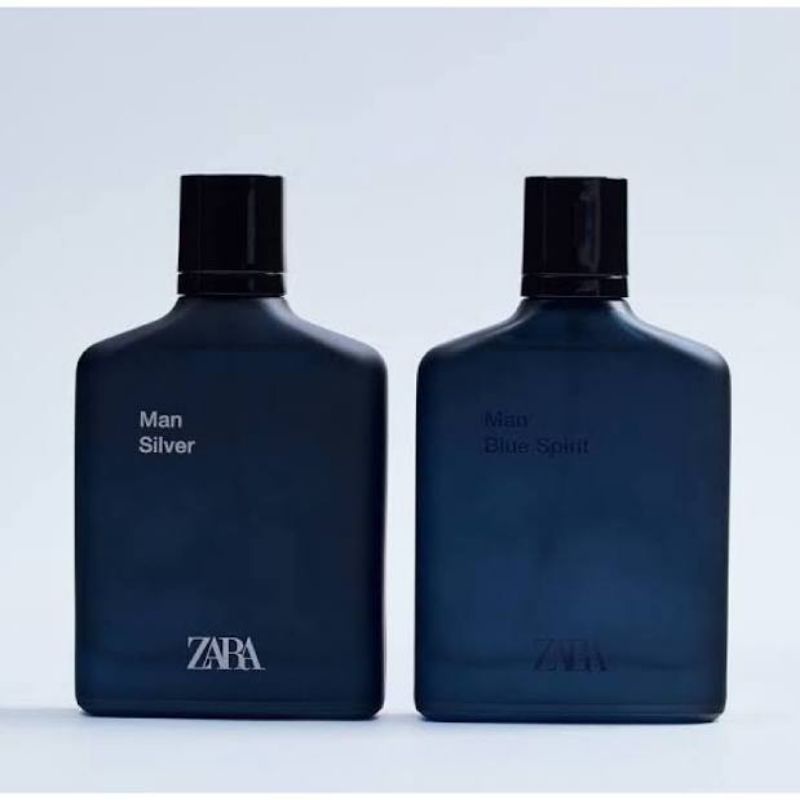 PAKET HEMAT PARFUM ZARA MAN SILVER + ZARA MAN BLUE SPIRIT 100ML