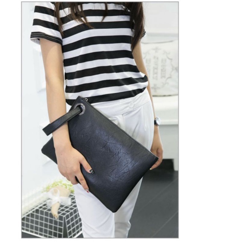 Dompet Tangan Besar Handbag Pouch Kosmetik Keren Dompet Wanita