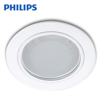 PHILIPS Downlight 4 Inch 13804 Glass Recessed White / Cover Kaca Putih