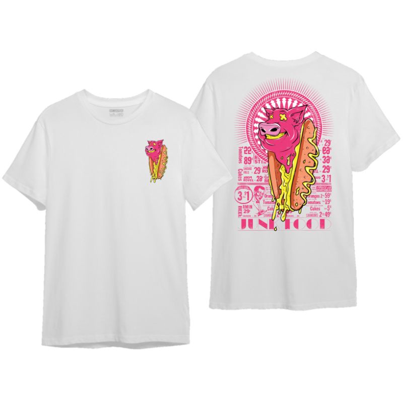 Shit Happens Store | T-shirt Kaos Piggy Junk Food