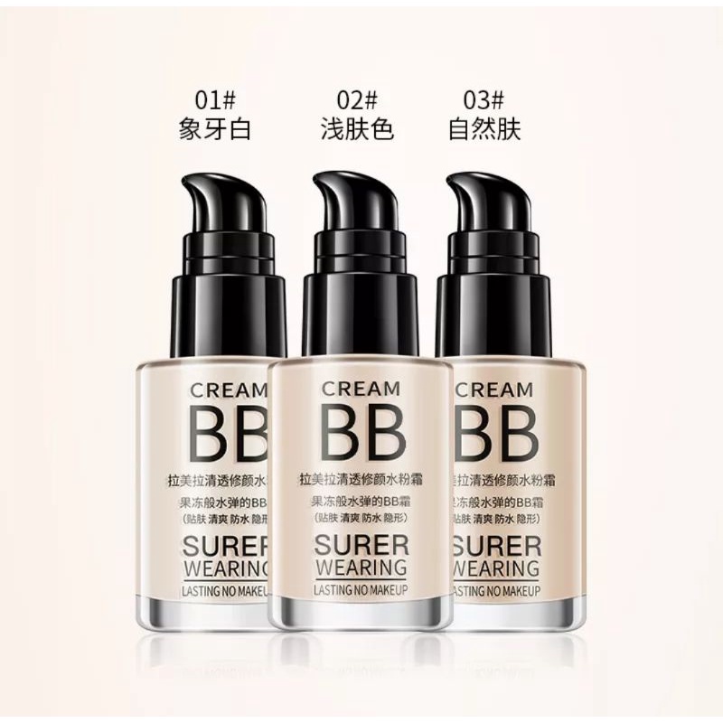 BB Cream Lameila Waterproof/anti air/anti keringat tahan lama