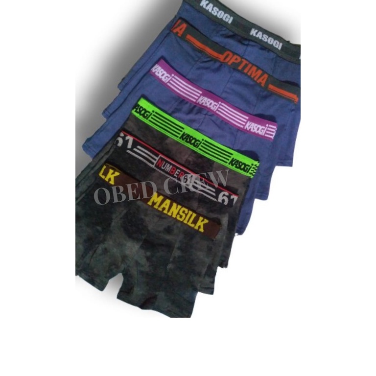 CELANA DALAM PRIA DEWASA BERBAHAN KATUN SPANDEK TERBAIK BOXER PRIA MURAH 20PCS/1KODI