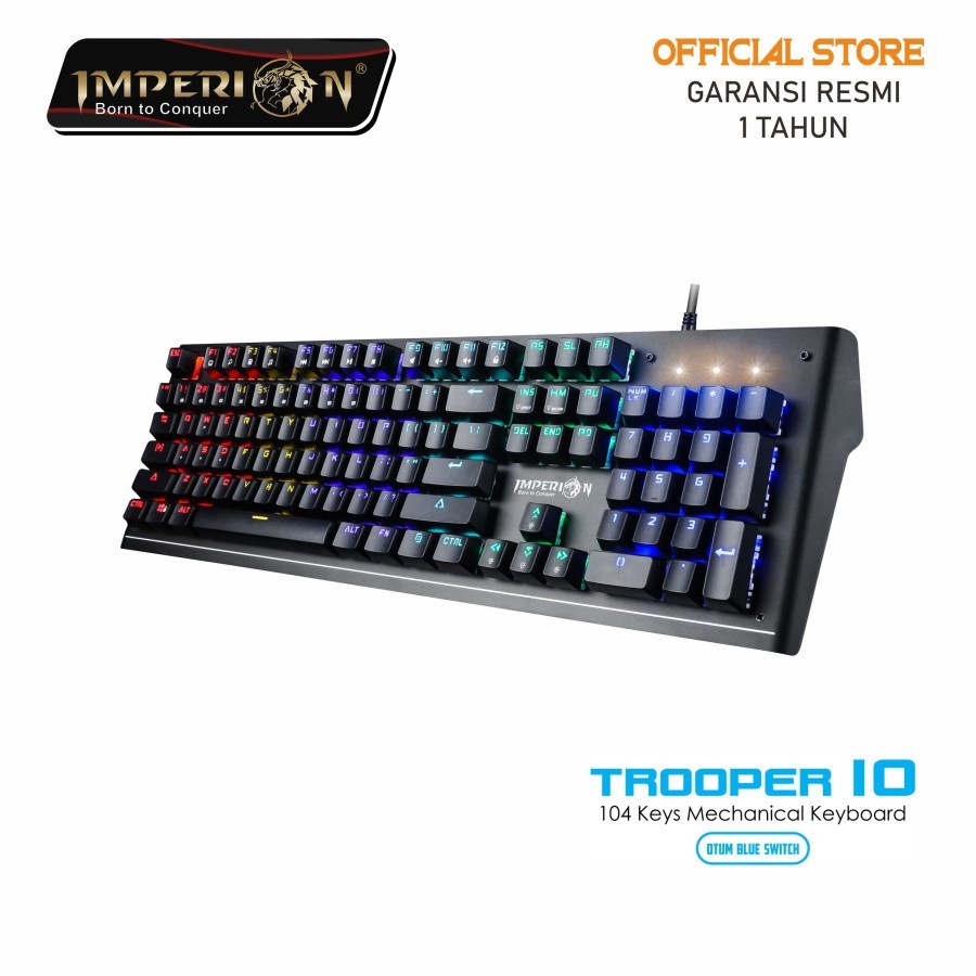 Keyboard Gaming Imperion Trooper 10 KGM10F Mechanical RGB like MECH 10