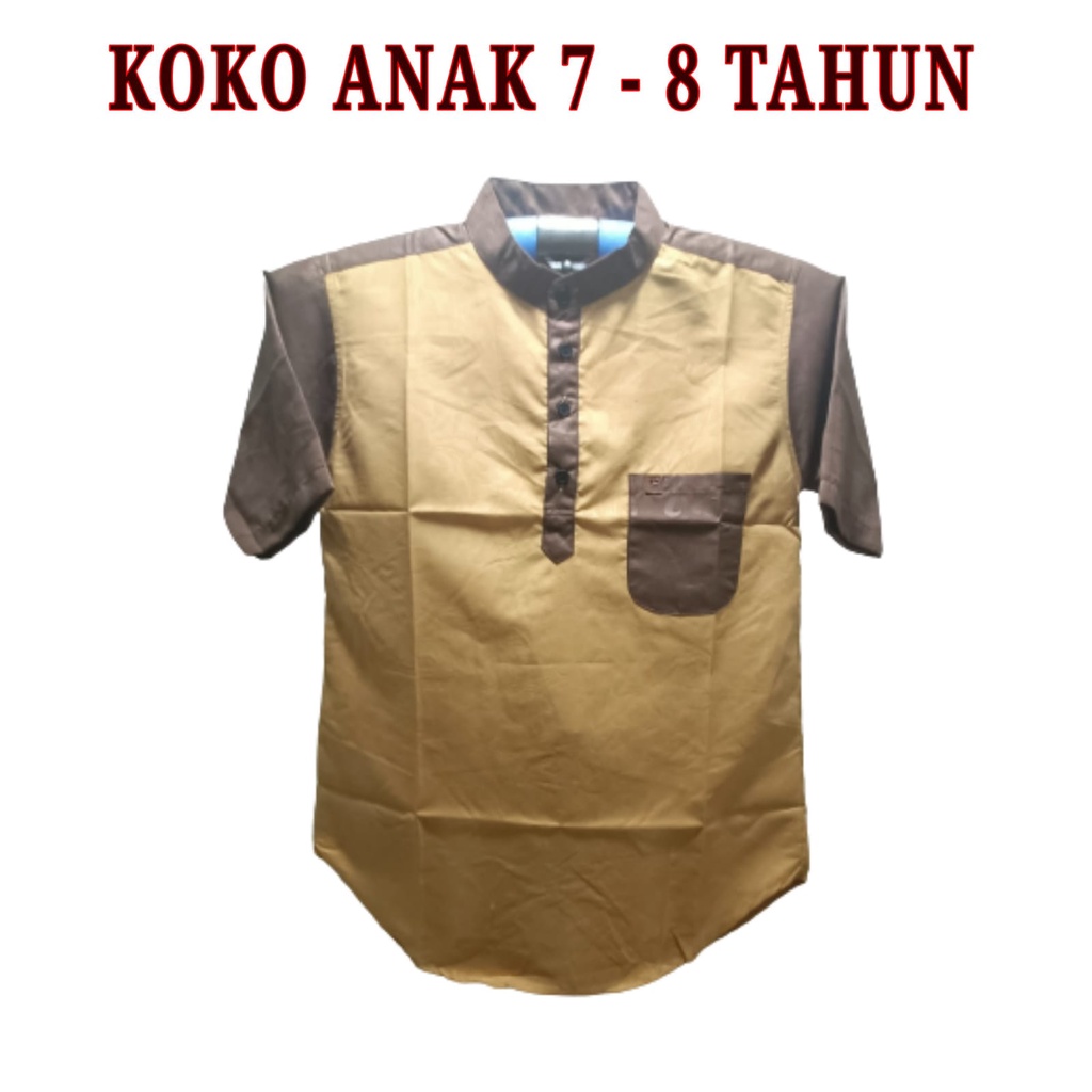 BAJU KOKO ANAK LAKI LAKI 7-8 TAHUN / BAJU MUSLIM ANAK LAKI LAKI / BAJU KOKO ANAK BAHAN BAGUS