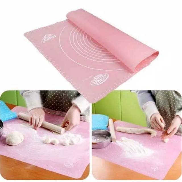 Tatakan Adonan Silikon Talenan Alas Adonan  Alas Baking Pizza Roti Alas penggilingan
