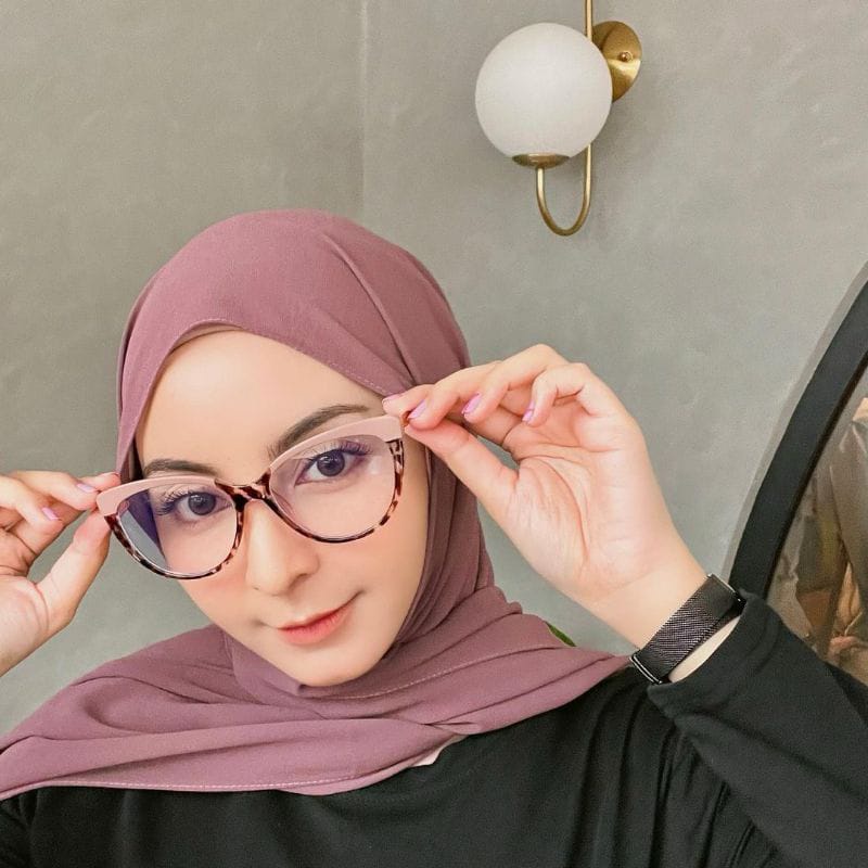 Kacamata Cat Eye wanita Lensa Photocromic bluecromic antiradiasi blueray gratis minus 5018 Frame kacamata lensa photocromic cateye Demodas Glasses