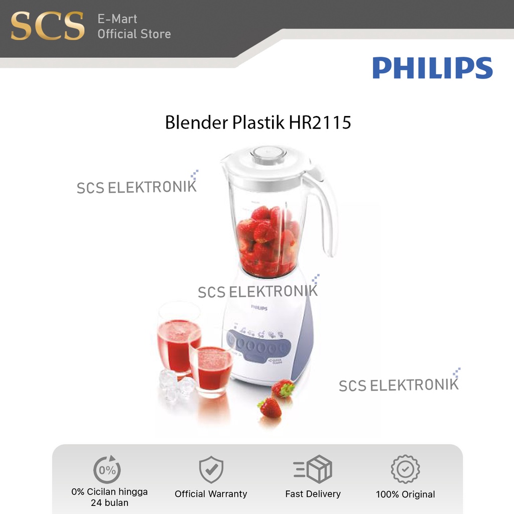 BLENDER PHILIPS HR-2115/ 2 LITER / BLENDER HR 2115 / HR2115