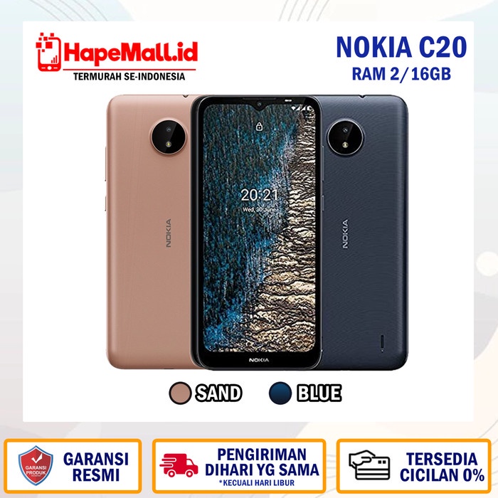 NOKIA C20 RAM 2/16GB GARANSI RESMI NOKIA INDONESIA TERMURAH