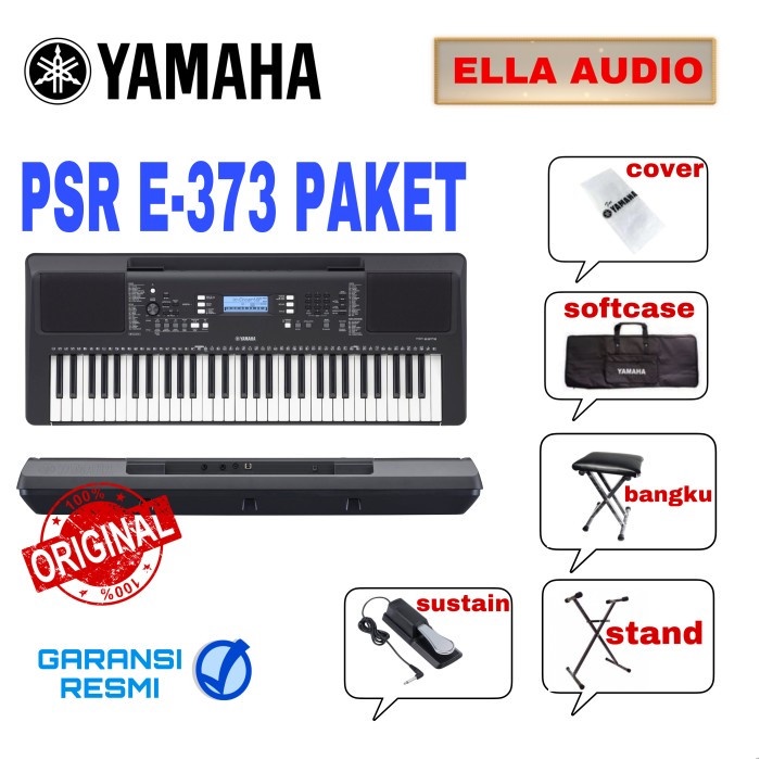 yamaha psr e373 keyboard paket psr e 373