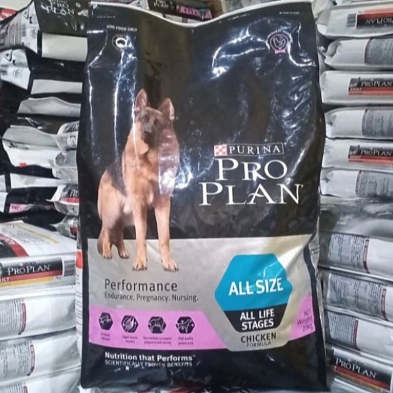 Makanan Anjing Dewasa Proplan All Size Performance 20kg Dogfood 20 kg